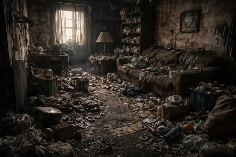 Avant - Pièce encombrée